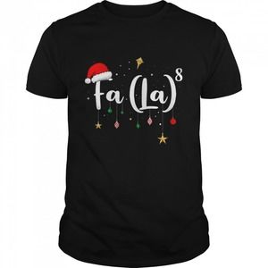 Christmas Santa FA LA 8 Christmas Carol Fa La Math Shirt